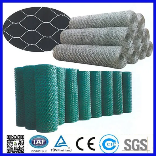 PVC Coated Hot Dipped Galvanized Hexagonal Wire Mesh (Factory & Exporter)