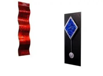 metal art wall clocks