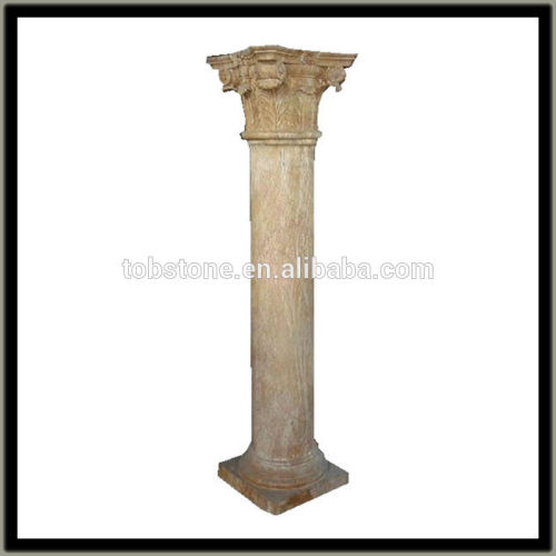 Beige sandstone roman style column