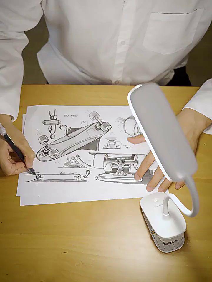 Philips Clamp - type Rechargeable Eye - protecting Desk Lamp