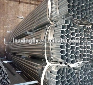 galvanized elliptical shaped steel pipes