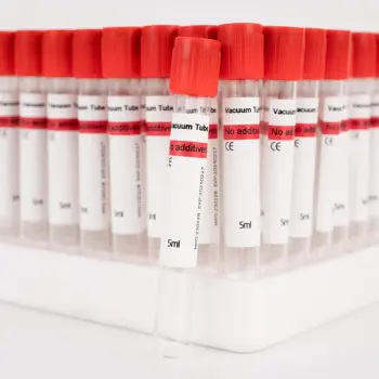 Red Cap No Additive Plain Tube