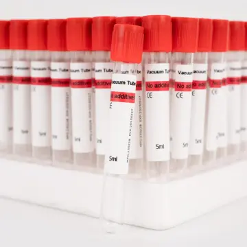 Red Cap No Additive Plain Tube