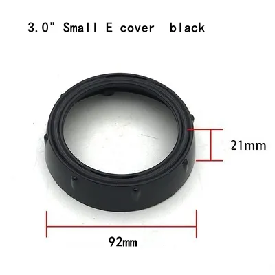 DIY Car-Styling Headlights Lens Shroud for Hella 3 5 Q5 Projector - Black with Angel Eyes Holes