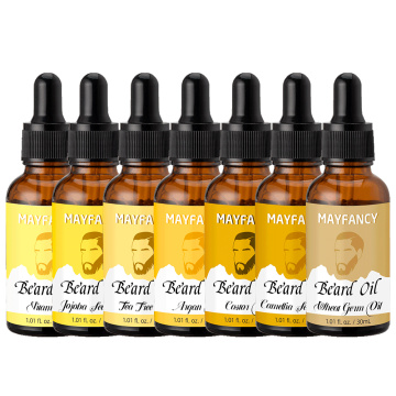 Soporte de la personalización de la barba y el kit de aceite para el cabello