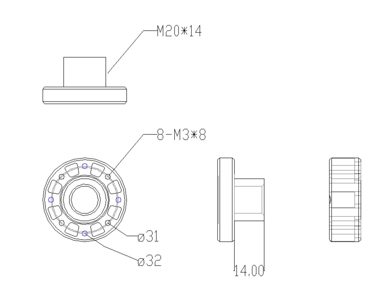 quick tighten Propeller mount