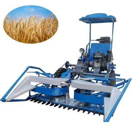 World Rice Harvester: Factory Supply Rice Cutting and Bundle Harvest Machine Agricultural Machinery Equipment