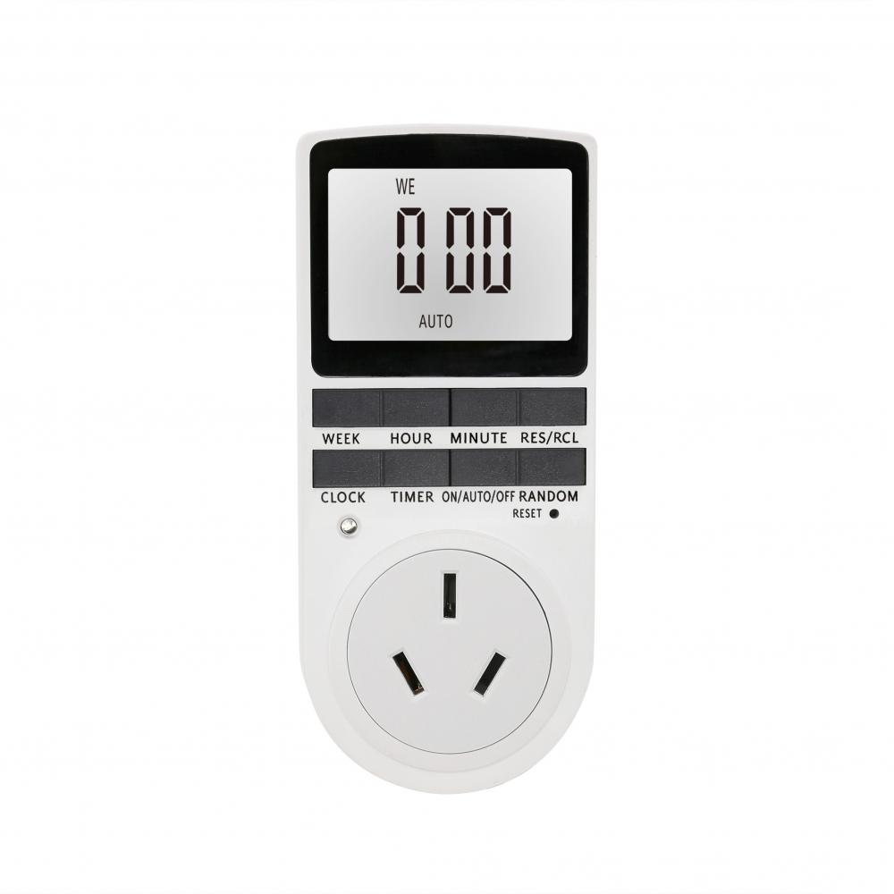 Soquete de interruptor do timer digital com tela LCD