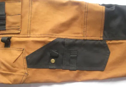 European men casual trousers work pants with knee