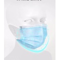 Обычно используемая одноразовая 3-слойная защитная маска для лица