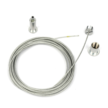 Stainless Steel Suspension Cable Hanging Kits: Including Gripper and Ceiling Hats