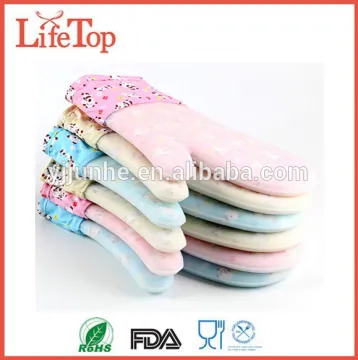 Pair Silicone Oven Mitt Heat Resistant Potholder Gloves For Cooking & BBQ