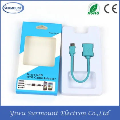 Hot Selling Micro USB OTG Adapter Cable Wholesale Micro USB OTG Cable for Samsung
