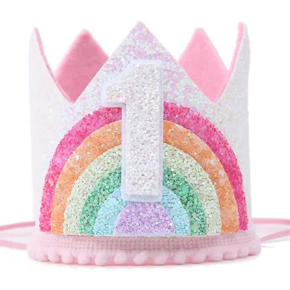 Birthday Rainbow Girl Crown for Birthday