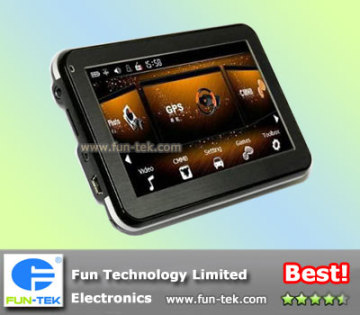 4.3-inch TFT-LCD Car GPS Navigation GPS Receiver Navigator Tracker Video MP3 MP4 FM Transmitter Windows CE 5.0