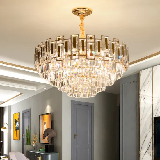 Gold LED Luxury Crystal Pendant Light: High-Quality, Elegant Indoor Illumination