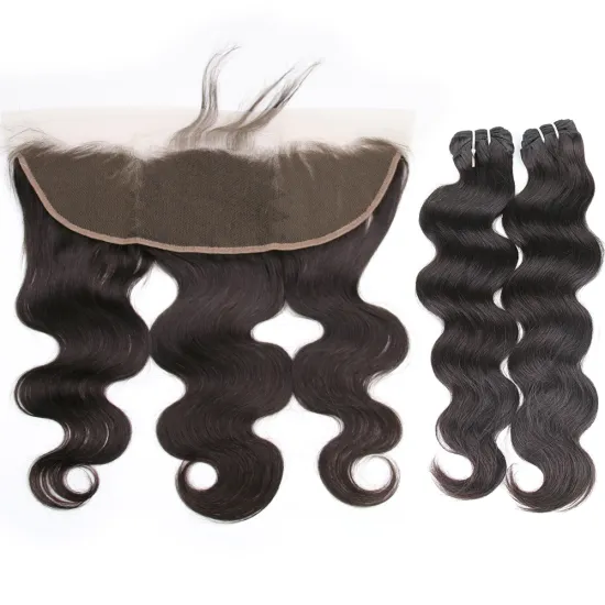 10 Inch Raw Unprocessed 100% Virgin Brazilian Hair Bundles with Closure - Free Sample