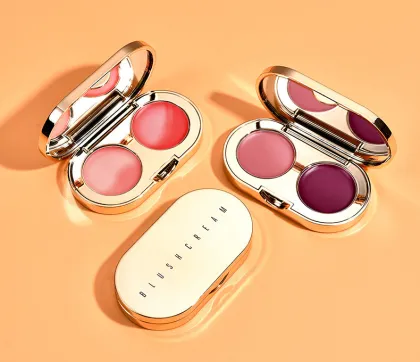 Double blush cream foundation palette