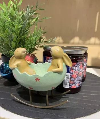 Laughing Bunny Rabbits Rocking in an Easter Egg