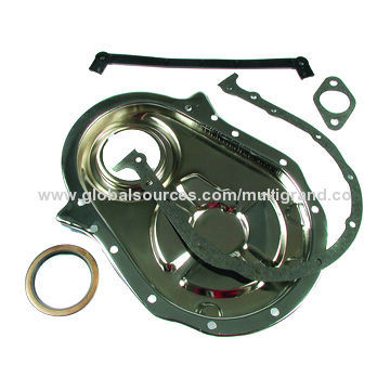 Timing cover kits for Chevrolet large block 1969-90, made of chrome-plated steel