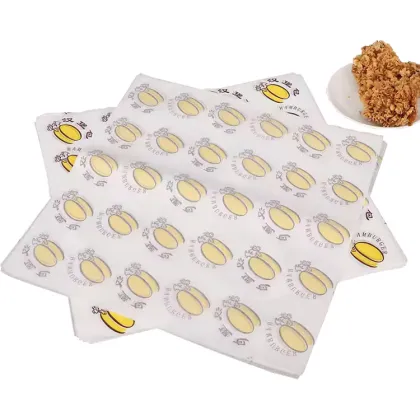 Custom Printed Burger Sandwich Parchment Wrapping Paper - Anti-Oil