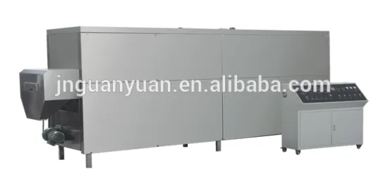 Three-layers oven for pet food machine