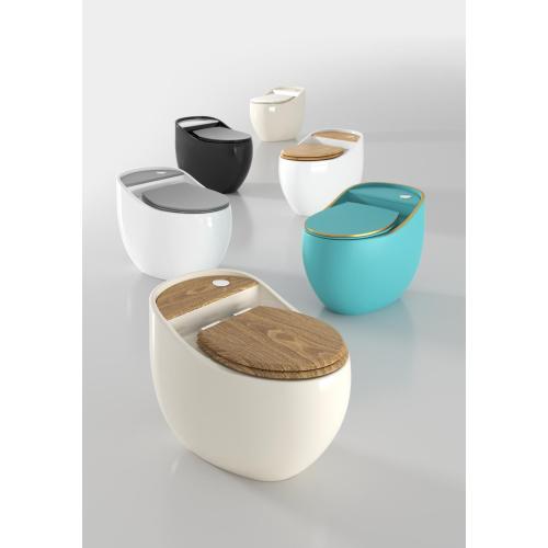 Simple Bathroom Sanitary Ware One Piece Toilet Bowl