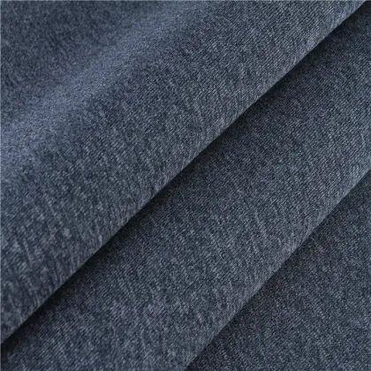Slub sweater fabric bonded fleece fabric for varsity jacket
