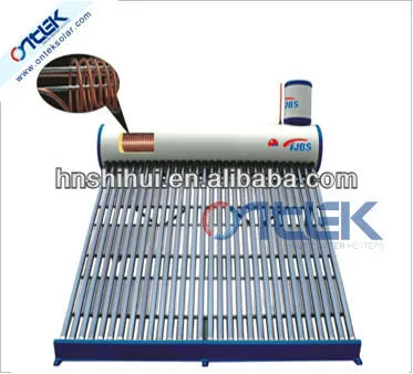 Pre-heated copper coil assistant tank solar heater