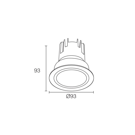 Charcoal Grey Modern 12W LED DownlightofLED Downlight Bathroom