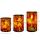 Colorful Mosaic Dancing Flame Pillar Candles