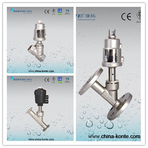 Pneumatic Angle Piston Valve