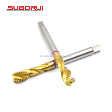 SUBORUI Din 376 Titanium Coating Short Blade HSS Machine Tap