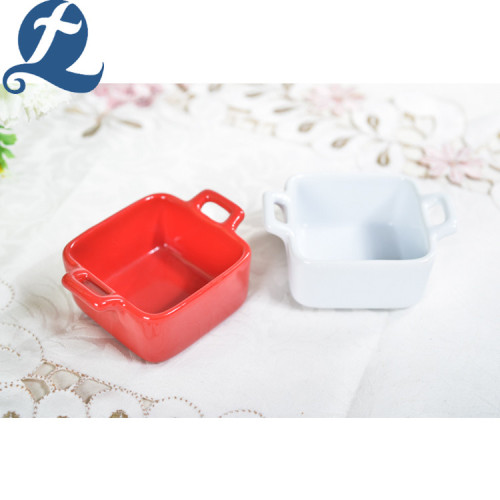 Fashion stone ware solid färgglada mini bakeware skålen