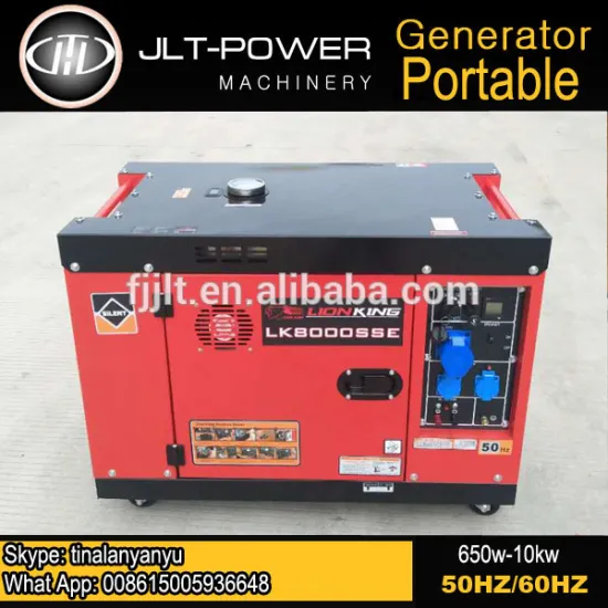 Air cooled single cylinder 6kw rated power max power 6.5kw diesel generator silent engine 192