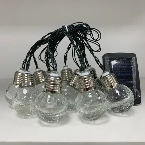 New Cracked Glass Solar String Lights: Outdoor Garden and Street Lighting Solutions