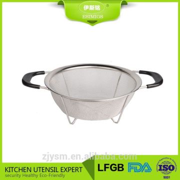 kitchen accessory stainless steel mesh rice strainer fruit vegetable basket