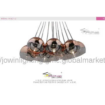 Modern  indoor glass beaded chandelier pendant light