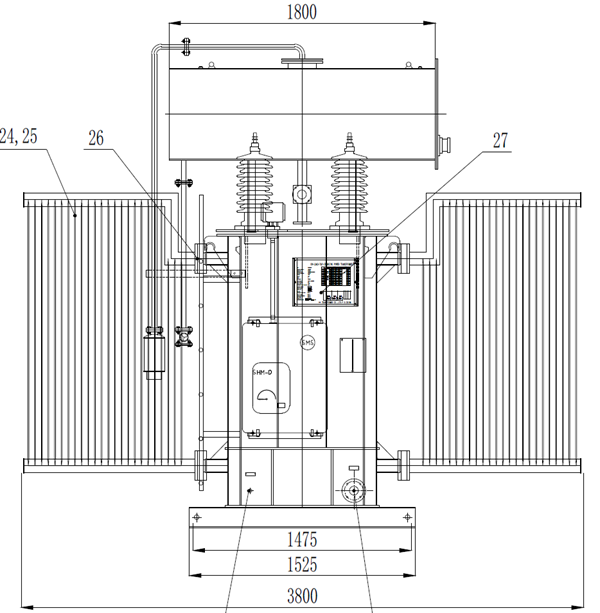 6300kva 33kv power transformer