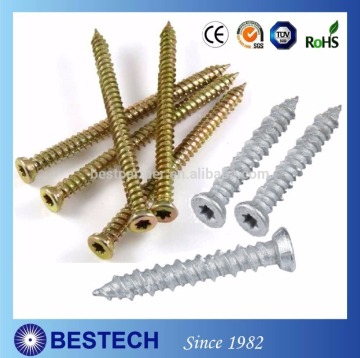 Hot Sales Concrete Frame Screw Yellow Zinc Plated Concrete Tapcon Masonry Screws