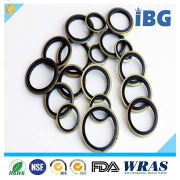 IBG TS 16949 Factory stable performance NBR and Metal rubber metal bonded seals