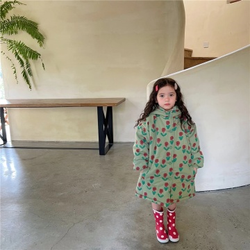 Menina bebê roupas de inverno, casaco com capuz