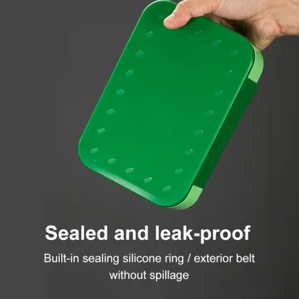 BPA-Free Reusable 3-Compartment Bento Box Meal Prep Lunch Box for Newborns and School Children