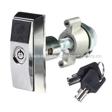 T-handle Vending Machine Lock, Pop-out T-handle, Anti-drill Ball, Tubular Radial Pin Locking System