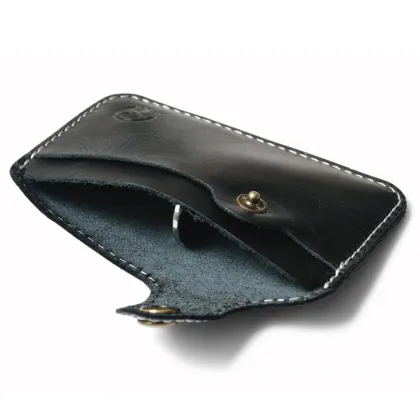 1pcs Retro Leather Card Wallet Men Business Bank Card Holder Thin Credit Card Case Convenient Small Cards Pack Cash Pocket