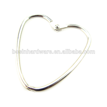 Fashion High Quality Metal Heart Shaped Binder Ring