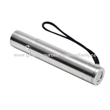 Waterproof bicycle LED flashlight, all stainless steel, anti-dropping, 2,600mAh power bank
