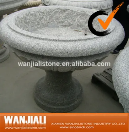 Hand Carved Natural Stone Giant Flower Pot