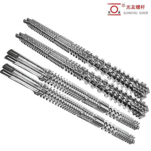 Chinese bimetallic parallel twin screw at bariles extruder para sa pvc pipe, profile, sheet, at board