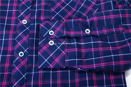 Fashion Plaid Cashmere Fleece Thermal Men's Shirt